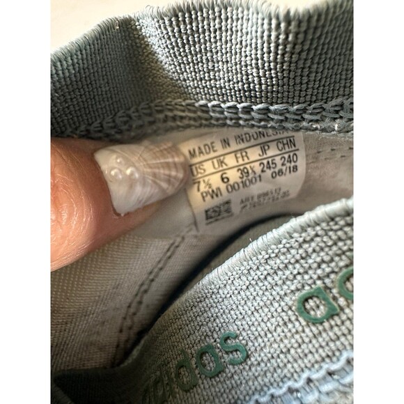 Adidas Women's Cloudfoam Neo Quesa Raw Green Athletic Running Shoes 7.5 - Picture 7 of 8